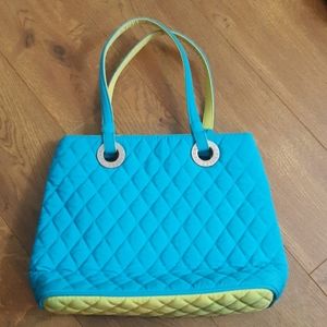 Vera Bradley Tote Turquoise and Green